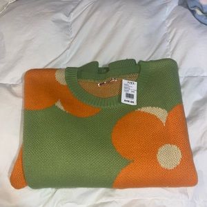 Retro Flower Sweater